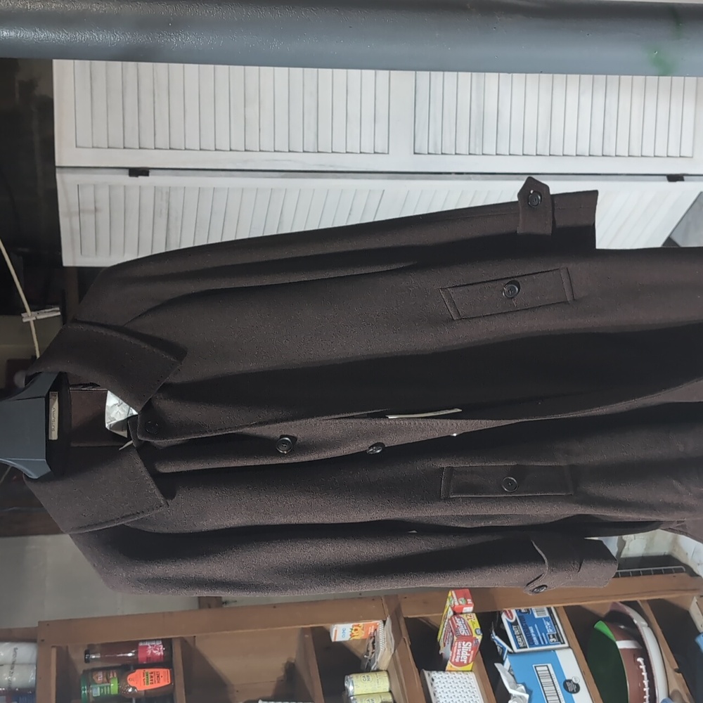 Elegant Dark Brown Men's Trench Coat